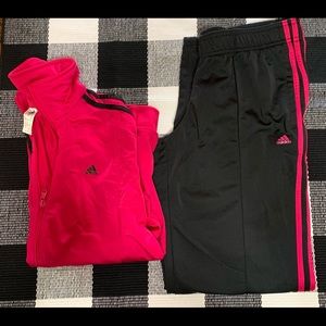Adidas Track Suit PINK & BLACK Size MEDIUM